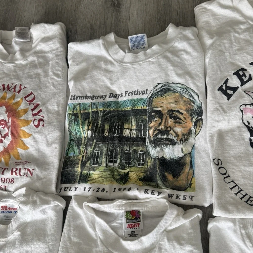 Vintage Lot of 16 Rare Key West Marathon Race Running Shirts Tees 5k, 7 Mile - Picture 4 of 16
